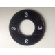 Maatring 9cm zwart/wit 3 